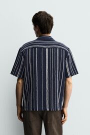 CHEMISE À RAYURES EN JACQUARD, COUPE CLASSIQUE – Image 5