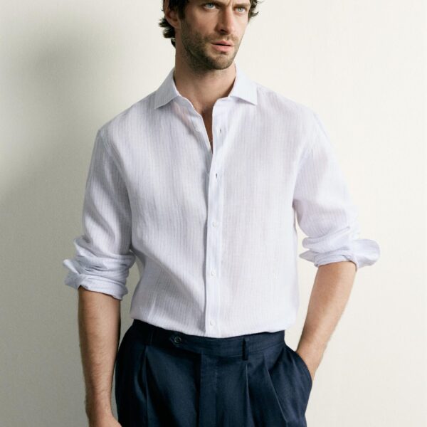 CHEMISE 100 % COTON, COUPE CLASSIQUE