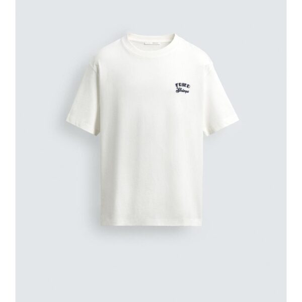 T-SHIRT À COUPE CLASSIQUE AVEC BRODERIE