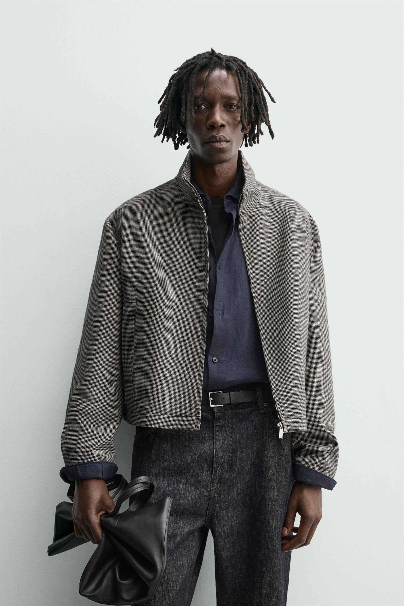 116 HOUNDSTOOTH ZIP JACKET – Image 1